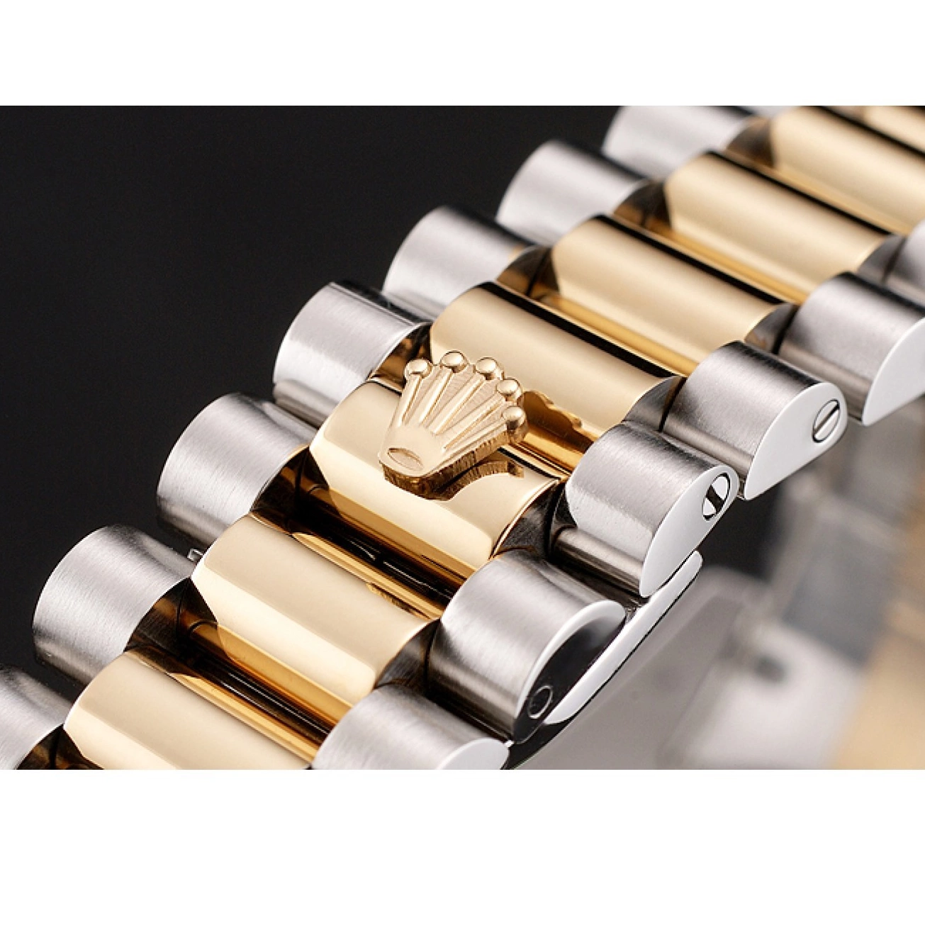 AAA Replica Watches Swiss Dial Diamonds Bracelet And 1454104 Tone Two Rubies Rolex Champagne Day-Date 0517